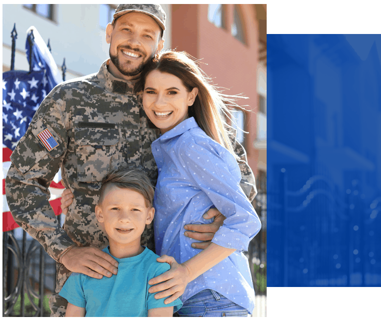 veteran-right Veteran with Family
